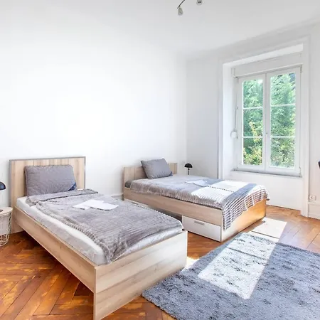 Апартаменты Spacieux , Maison De Maitre, Parking Gratuit, Centre Мюлуз